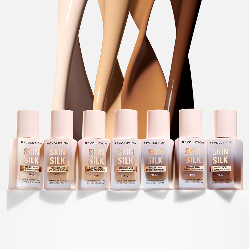 A photo of the Revolution Skin Silk Serum Foundation